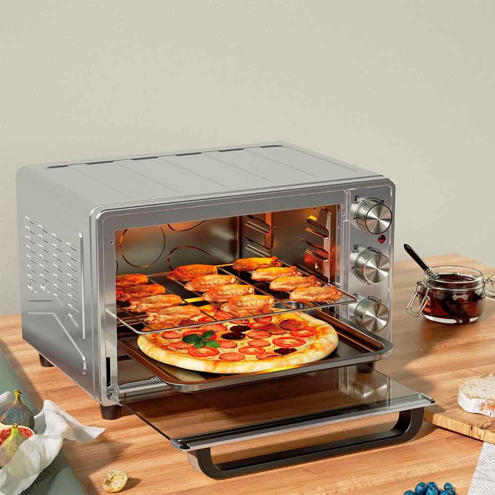 Horno Eléctrico Multifunción De Sobremesa  De 23l - Hr-23ss - 1600w - Acero Inoxidable
