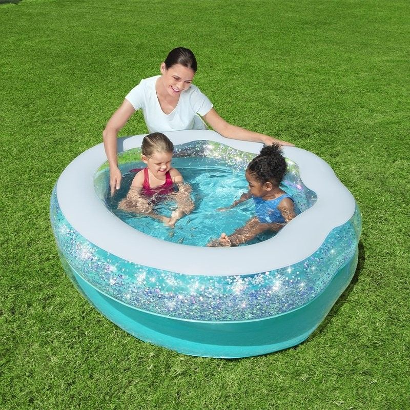 Bestway Piscina Hinchable Infantil Brillante 150x125x43 Cm +3 Años Jardin 52489