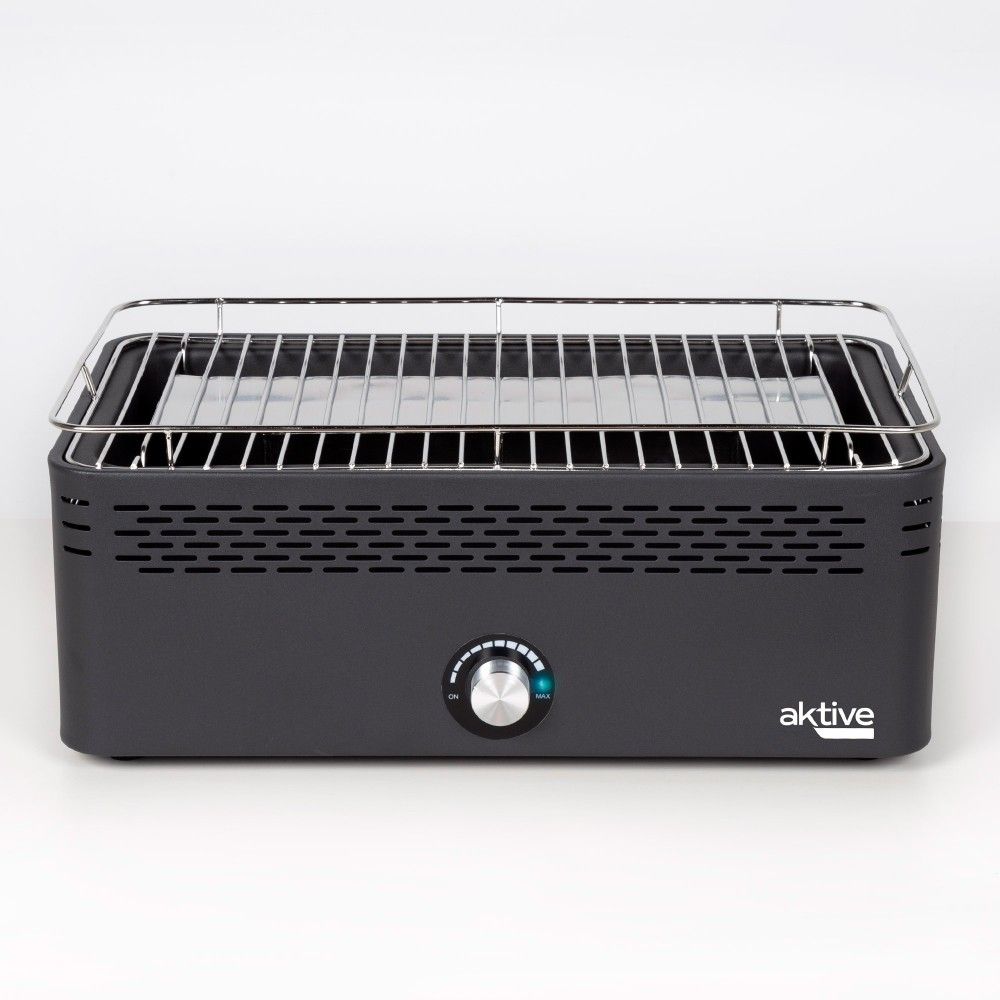 Barbacoa Portátil A Carbón Aktive, Recargable A Pilas , Sin Humo, Medidas 45x28x19cm, Con Proteccion Antigoteo