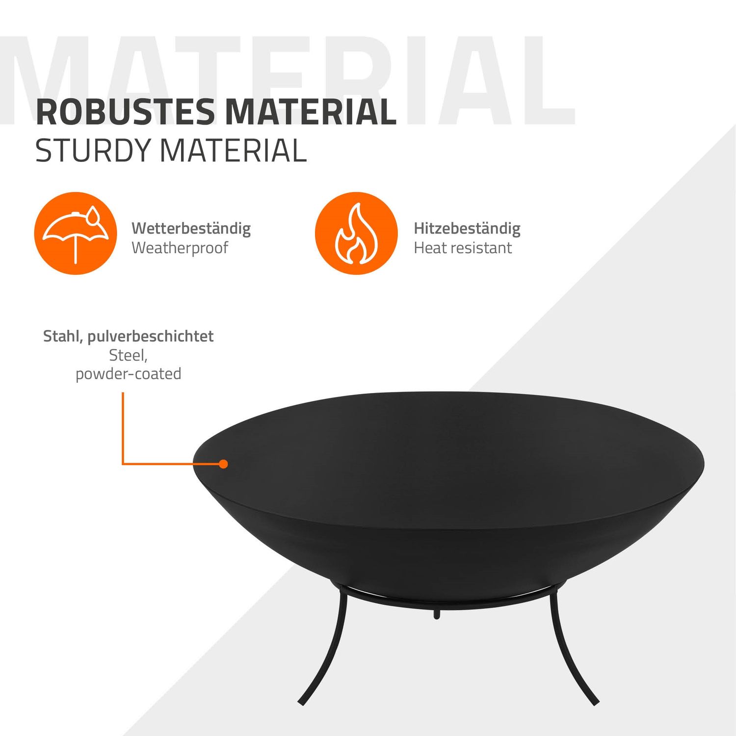 Hoguera De Acero Con Trípode Para Barbacoas