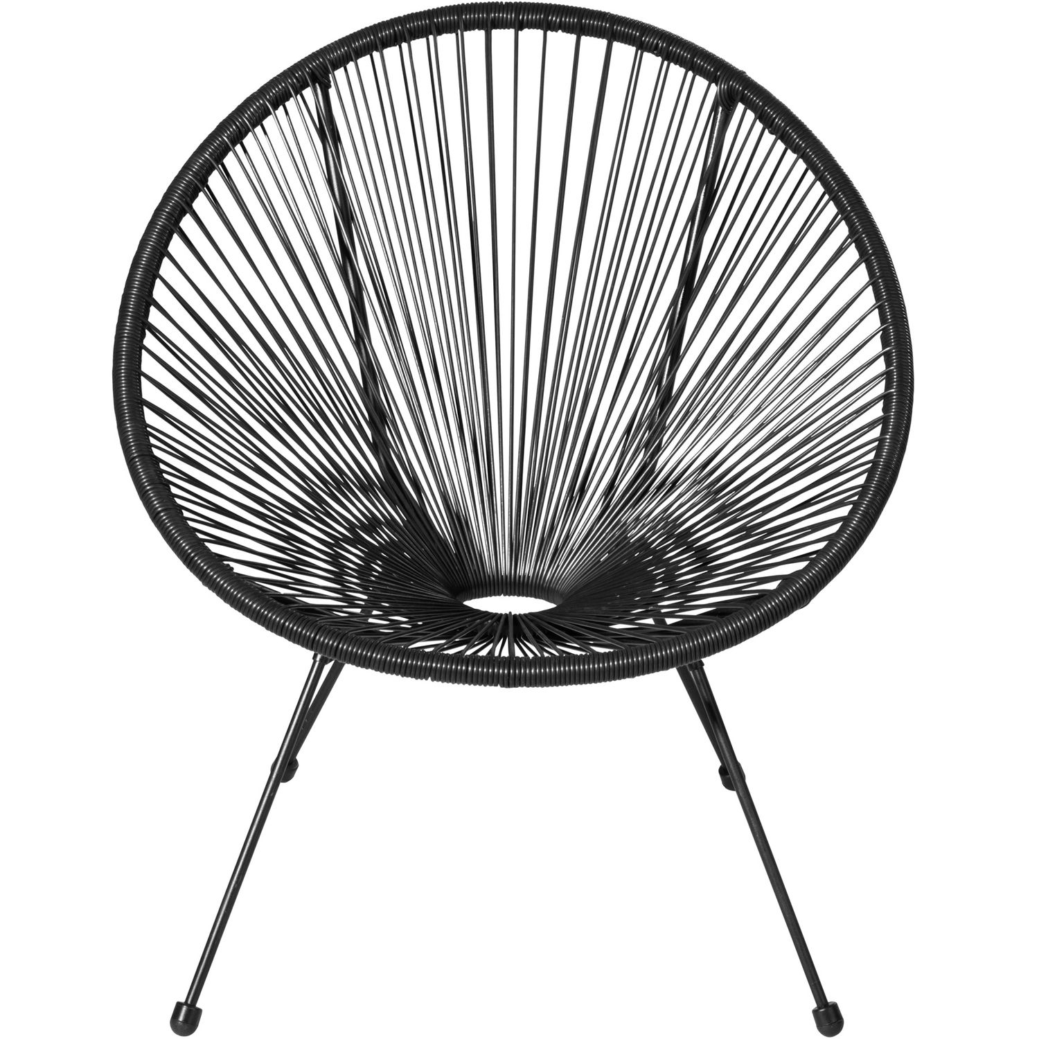 Conjunto De 2 Sillas Santana Con Mesa - Negro