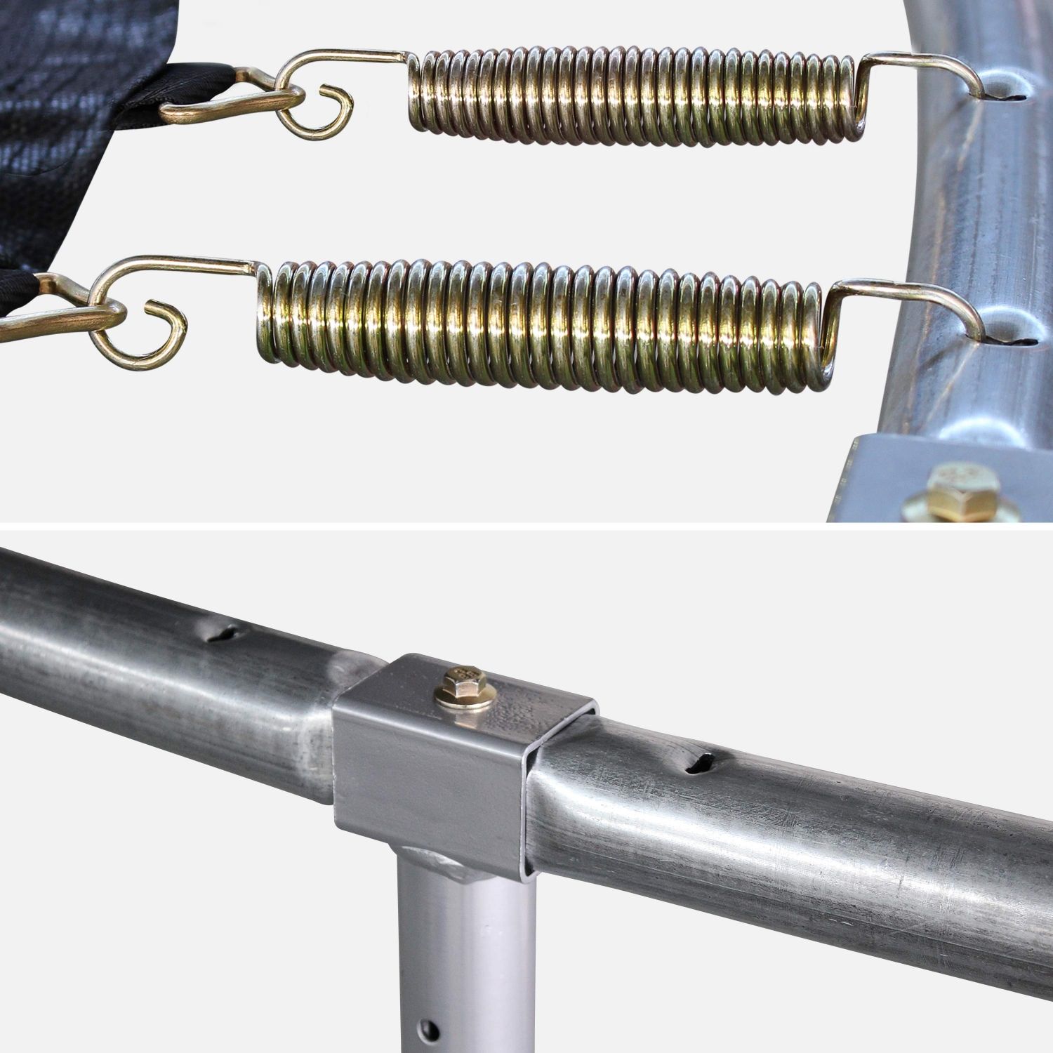 Cama Elástica 370cm Con Pack De Accesorios, Gris