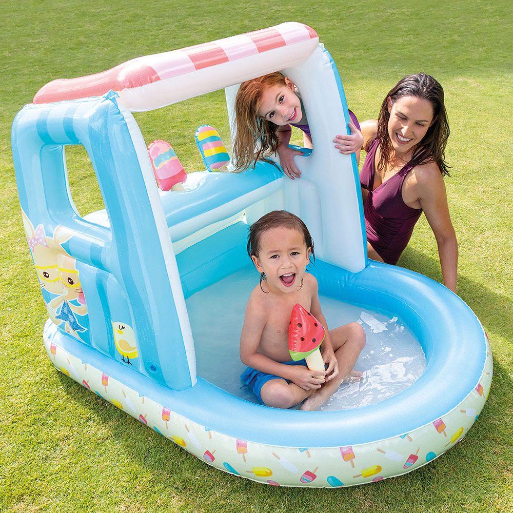 Centro De Juegos Intex Heladería Hinchable Con 3 Helados