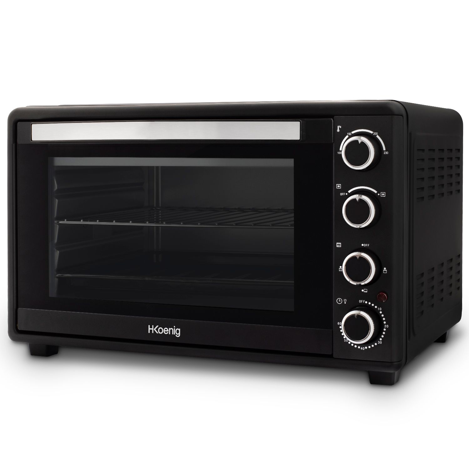 Mini Horno Eléctrico Sobremesa Fo45 H.koenig, 45 Litros, 2000 W,  Hasta 230ºc,  Hasta 60 Mins, Termostato