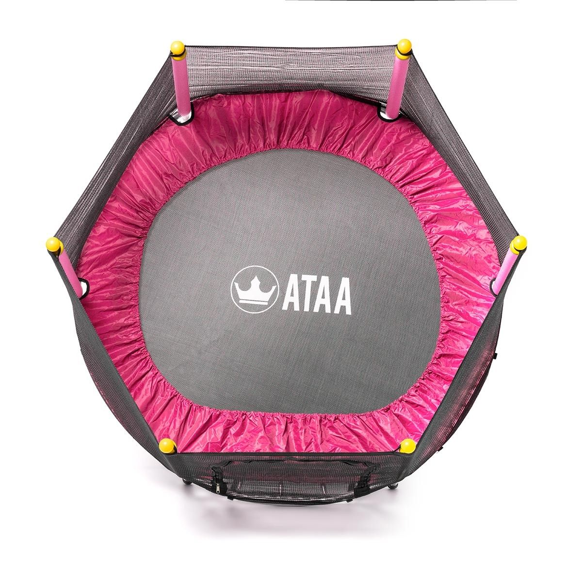 Cama Elástica Infantil Salty 140 Rosa - Juegos Y Juguetes Infantiles Para Niños Al Aire Libre