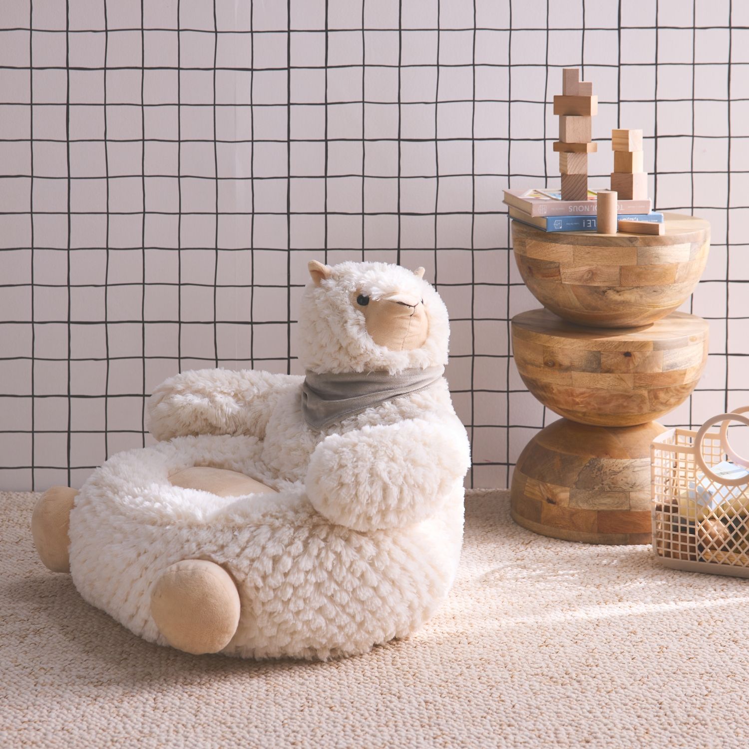 Sillón Llama Para Niños, Blanco