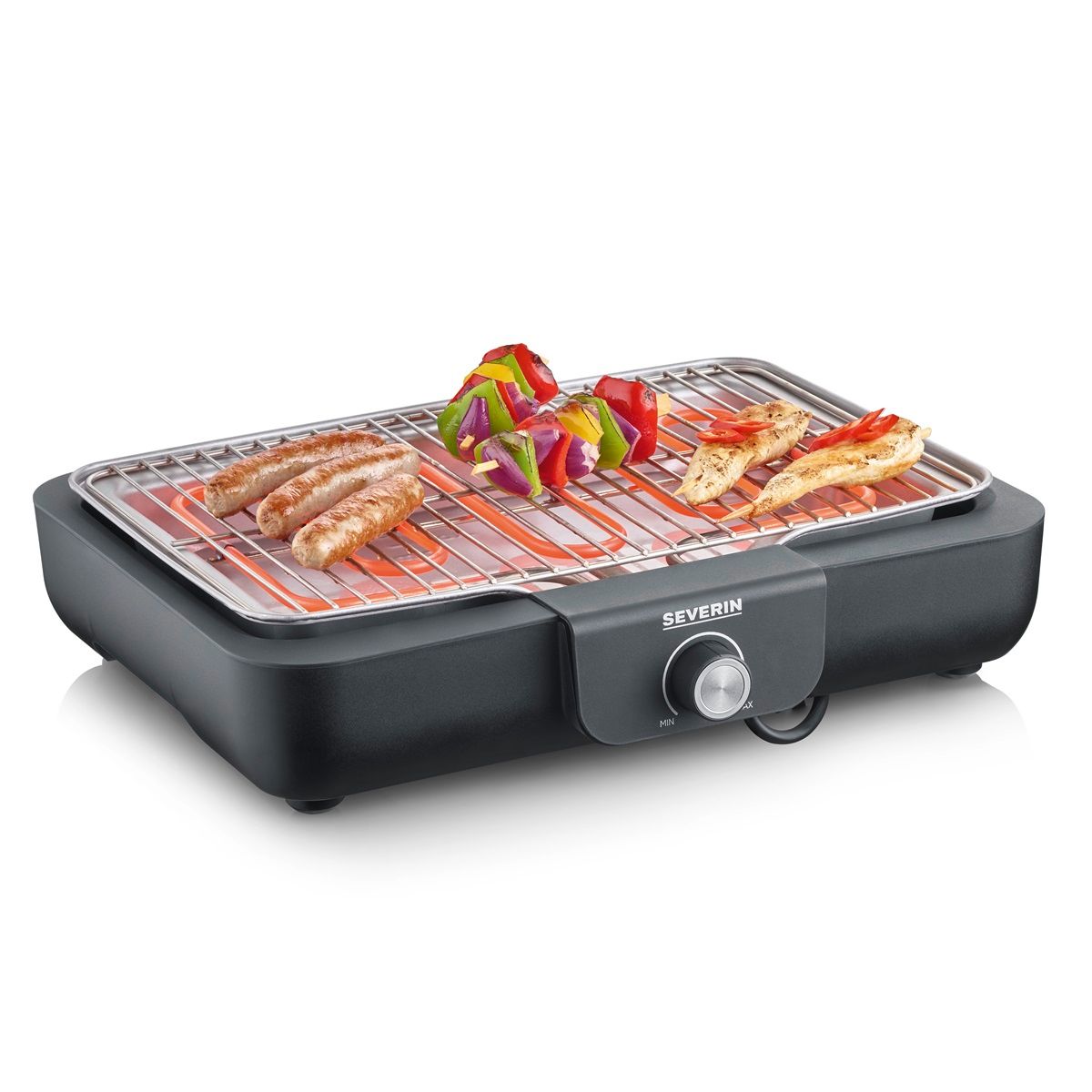 Barbacoa De Mesa Con Parrilla Severin Pg 8554 - 2300 W Negro