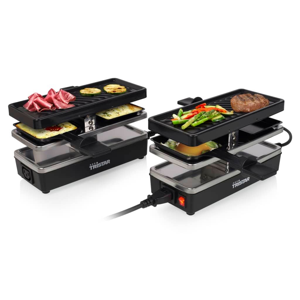 Plancha Raclette 4 Personas Ra-2742 Negra 800w 23,8x10,4 Cm Tristar