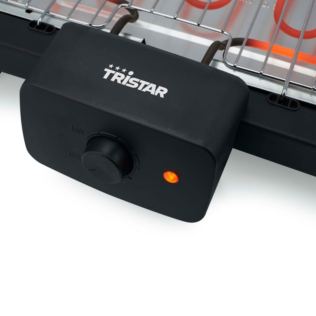 Barbacoa Eléctrica Con Soporte Bq-2870 Negra 2000 W Tristar