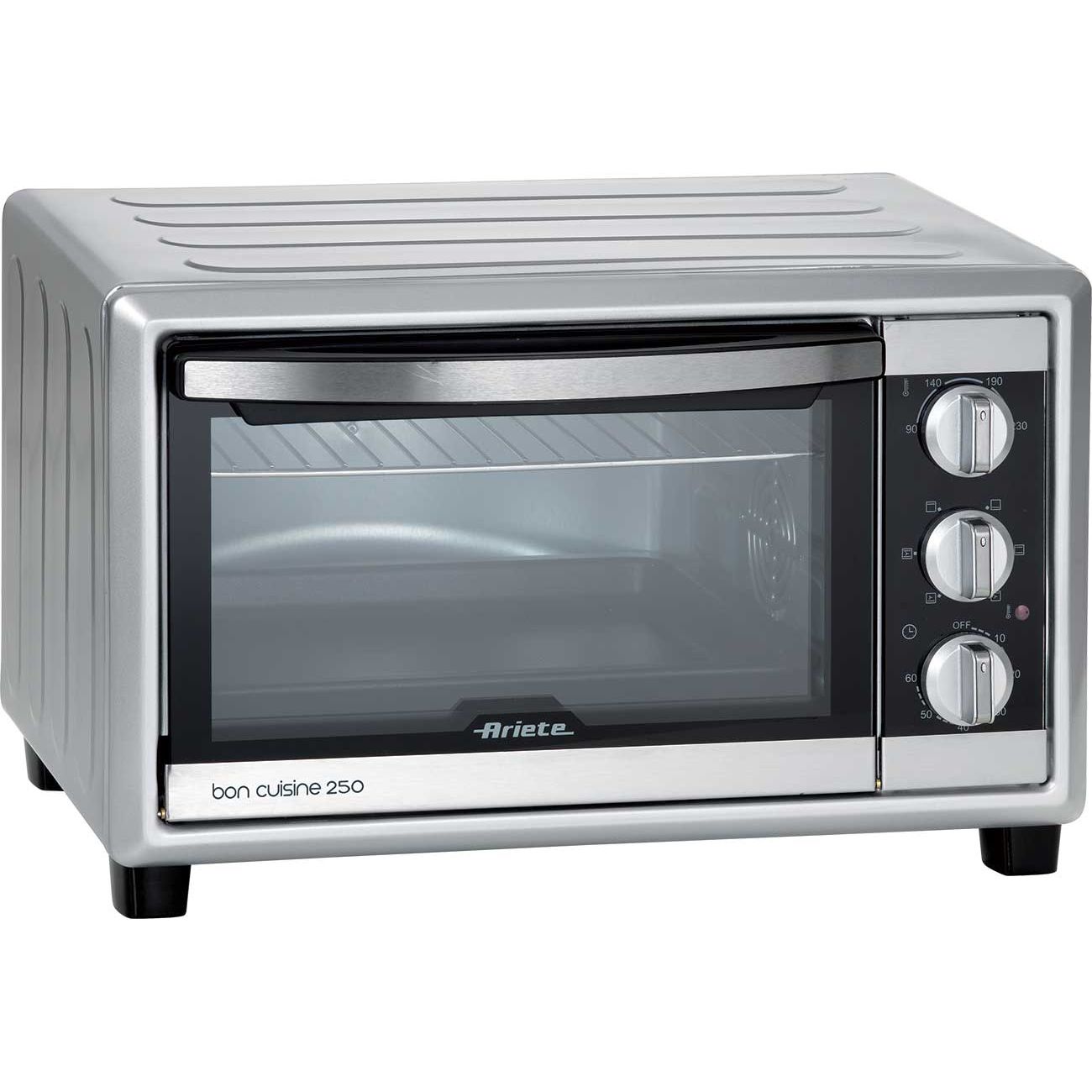 Ariete 984 25 L Negro, Plata Parrilla 1500 W