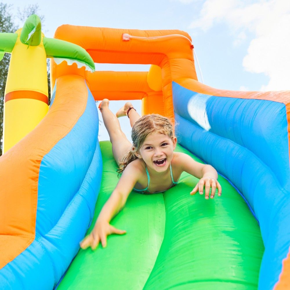 Parque Acuático Inflable Home Deluxe Vivi 300  X 400  X 225 Cm - Azul Claro