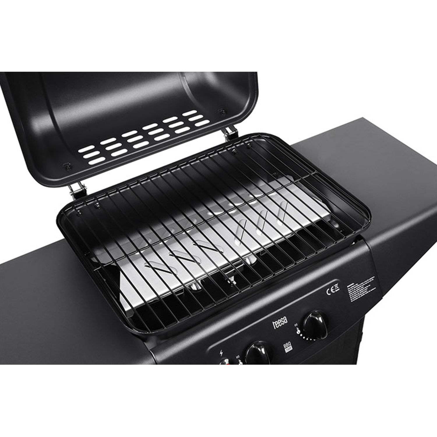 Barbacoa De Gas Con 2 Quemadores