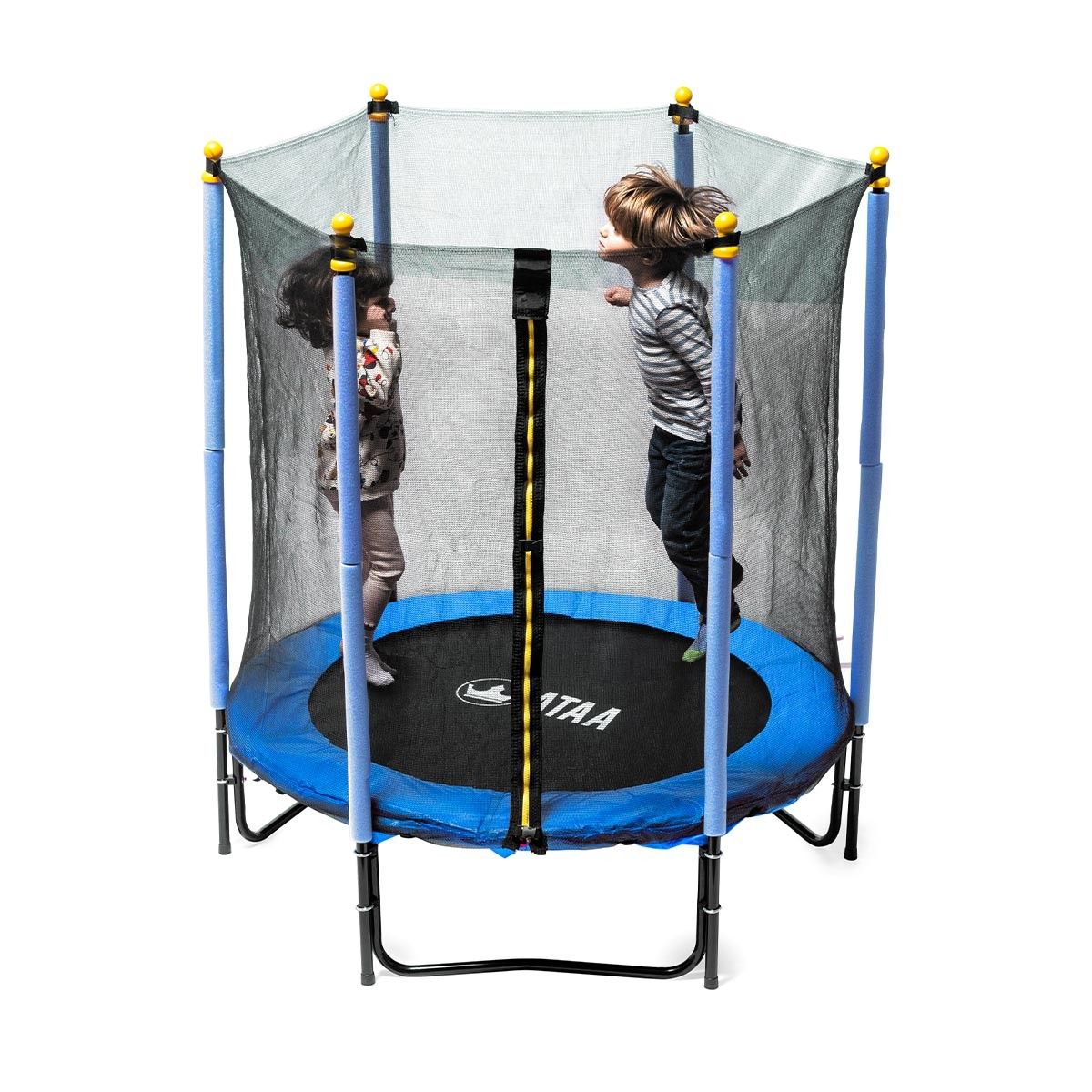 Cama Elástica Infantil 140 Plus Azul - Juegos Y Juguetes Infantiles Para Niños Al Aire Libre