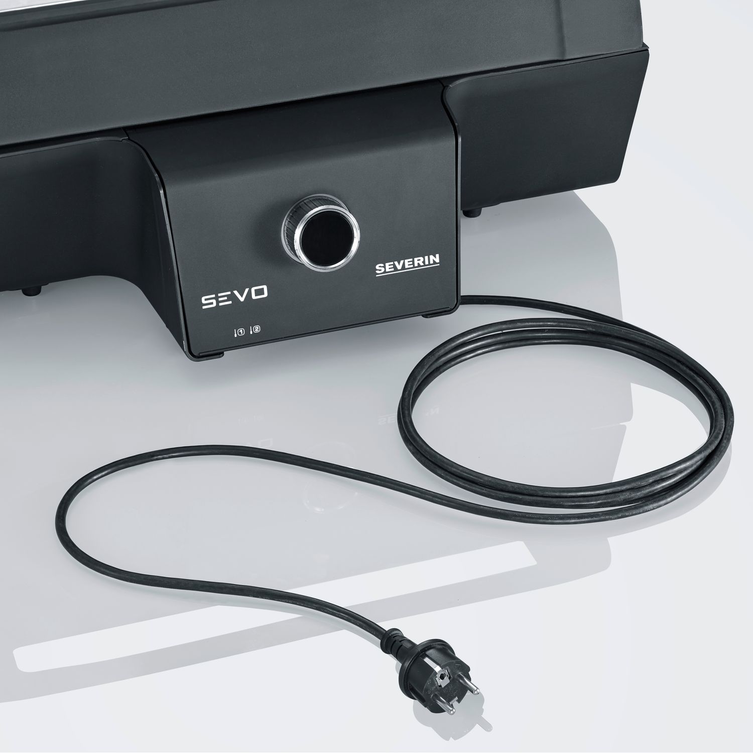 Barbacoa Grill Eléctrica Pantalla Oled Digital Sevo Gt Negro Pg 8106 Severin