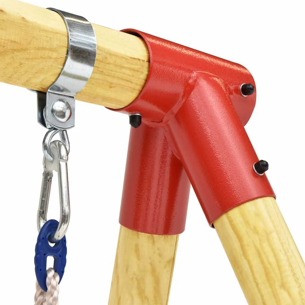 Columpio De Madera De Pino 230x130x166 Cm Vidaxl