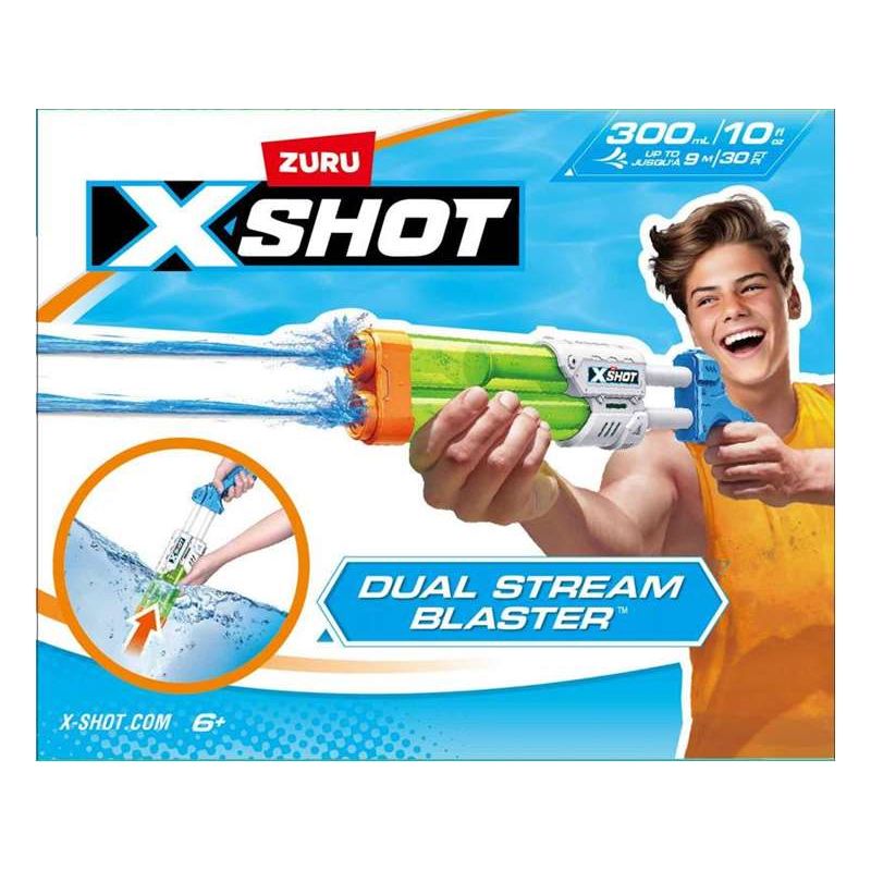 Pistola De Agua X-shot Small Quad Stream Blaster Con Dos Cañones 13'2x40'2x5'3cm - Modelos Surtidos
