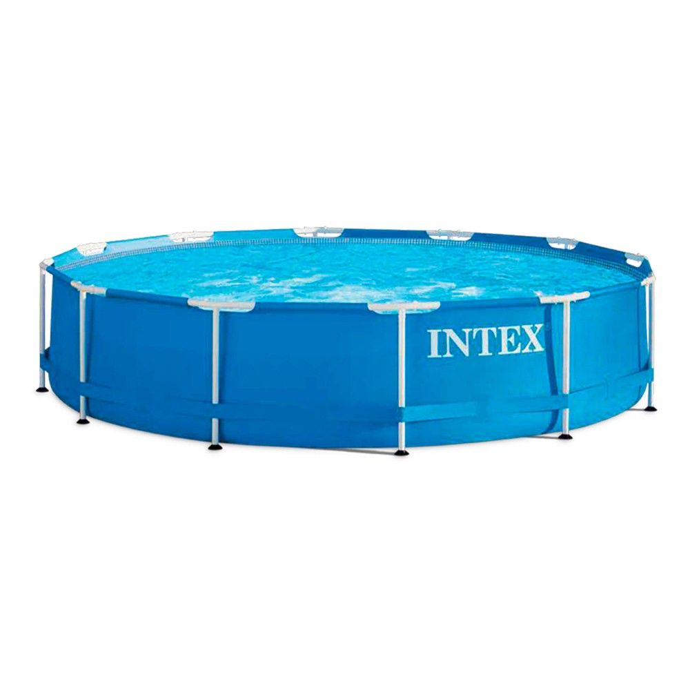 Piscina Desmontable Tubular Circular Pvc 366x76 Cm Azul Intex Con Depuradora