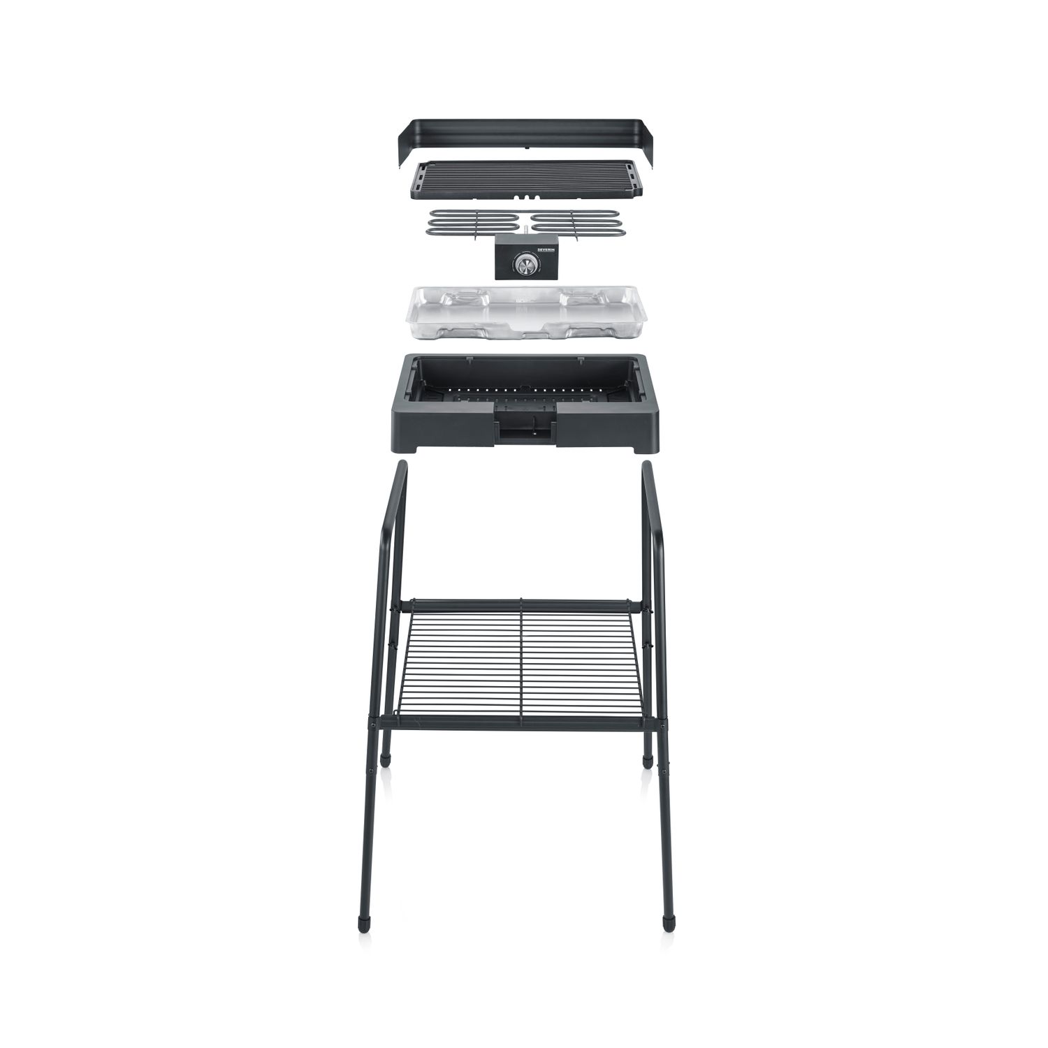 Barbacoa Con Patas Con Parrilla Acanalada 2200 W Pg 8568 Severin