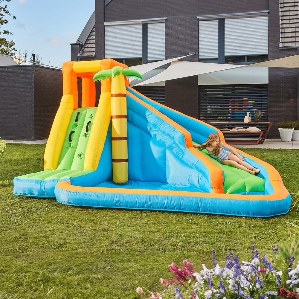 Parque Acuático Inflable Home Deluxe Vivi 300  X 400  X 225 Cm - Azul Claro