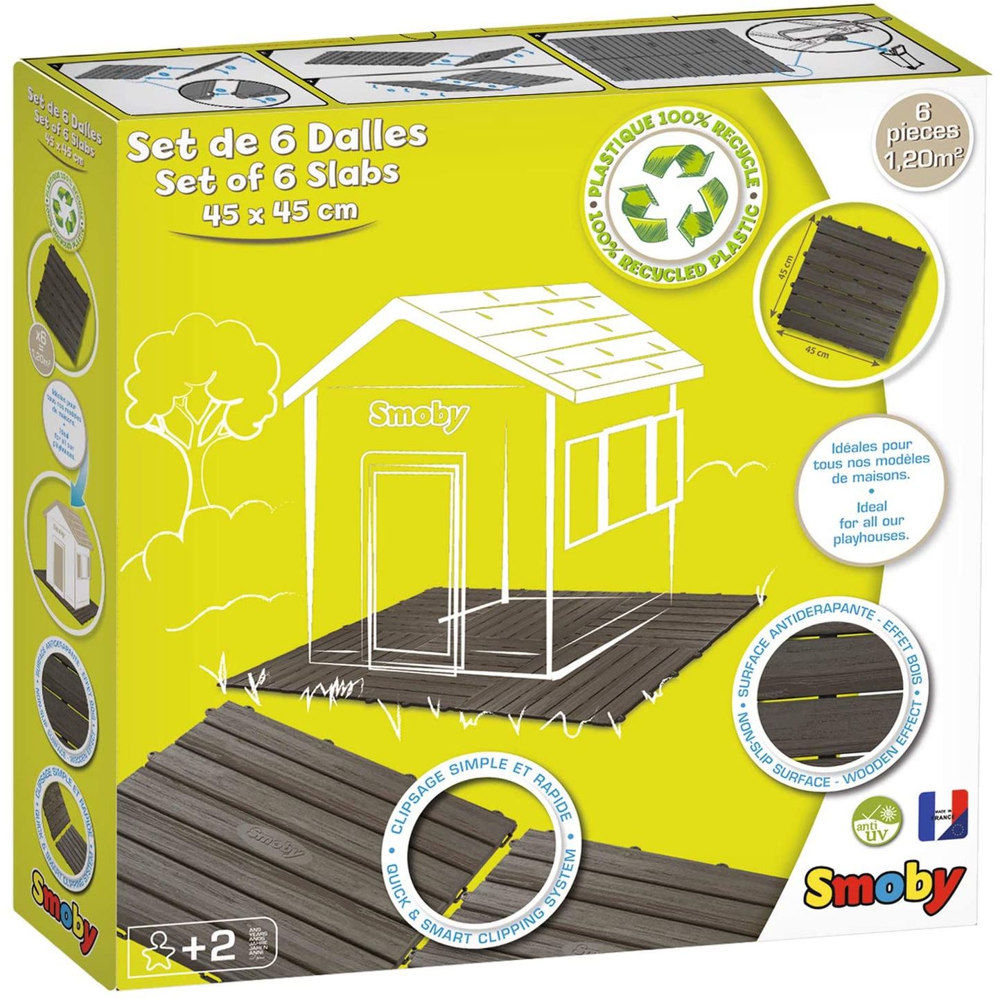 Smoby - Set 6 Losetas Suelo 45x45 Cm / Referencia 810907
