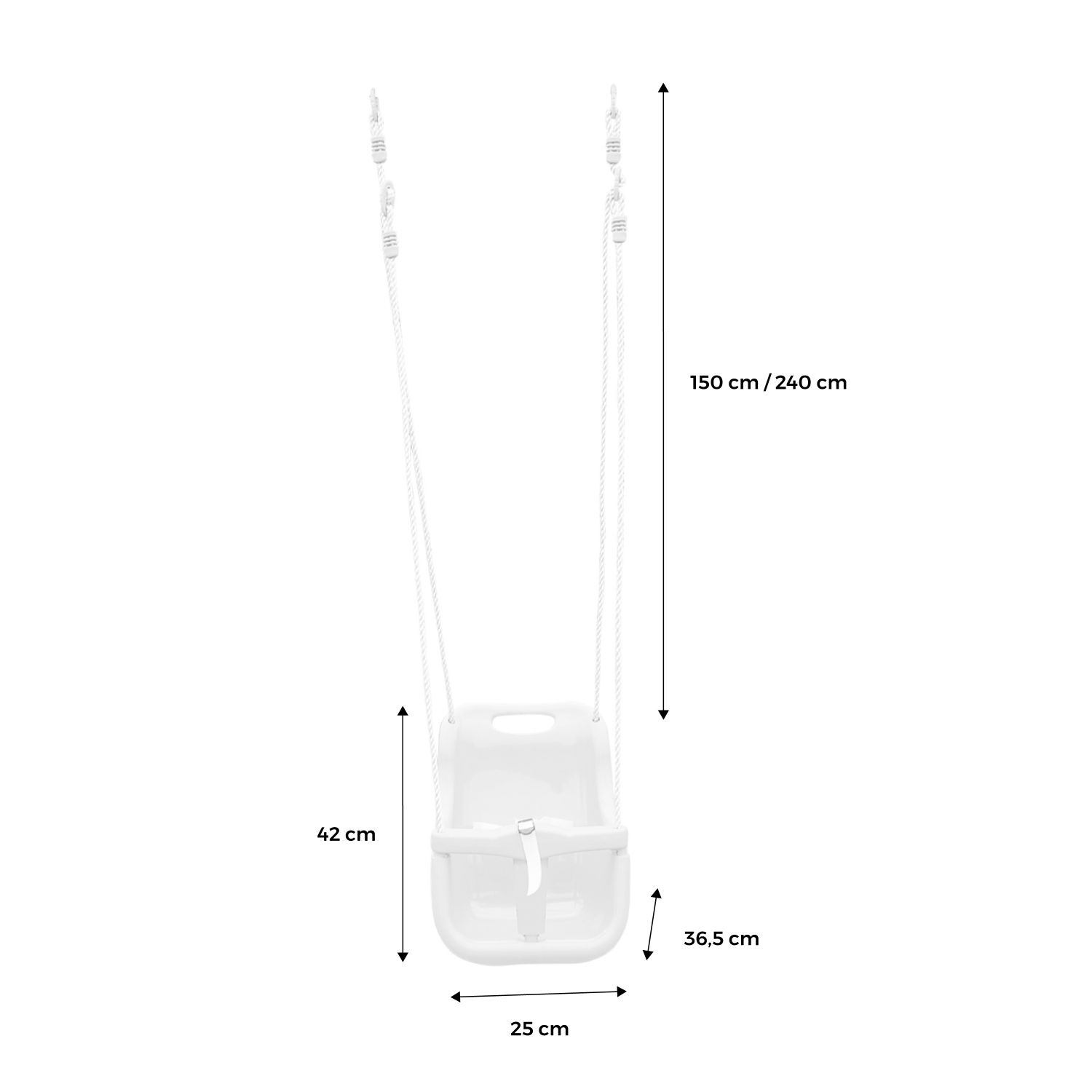 Asiento De Columpio Para Columpios, 2/2.5m, Verde