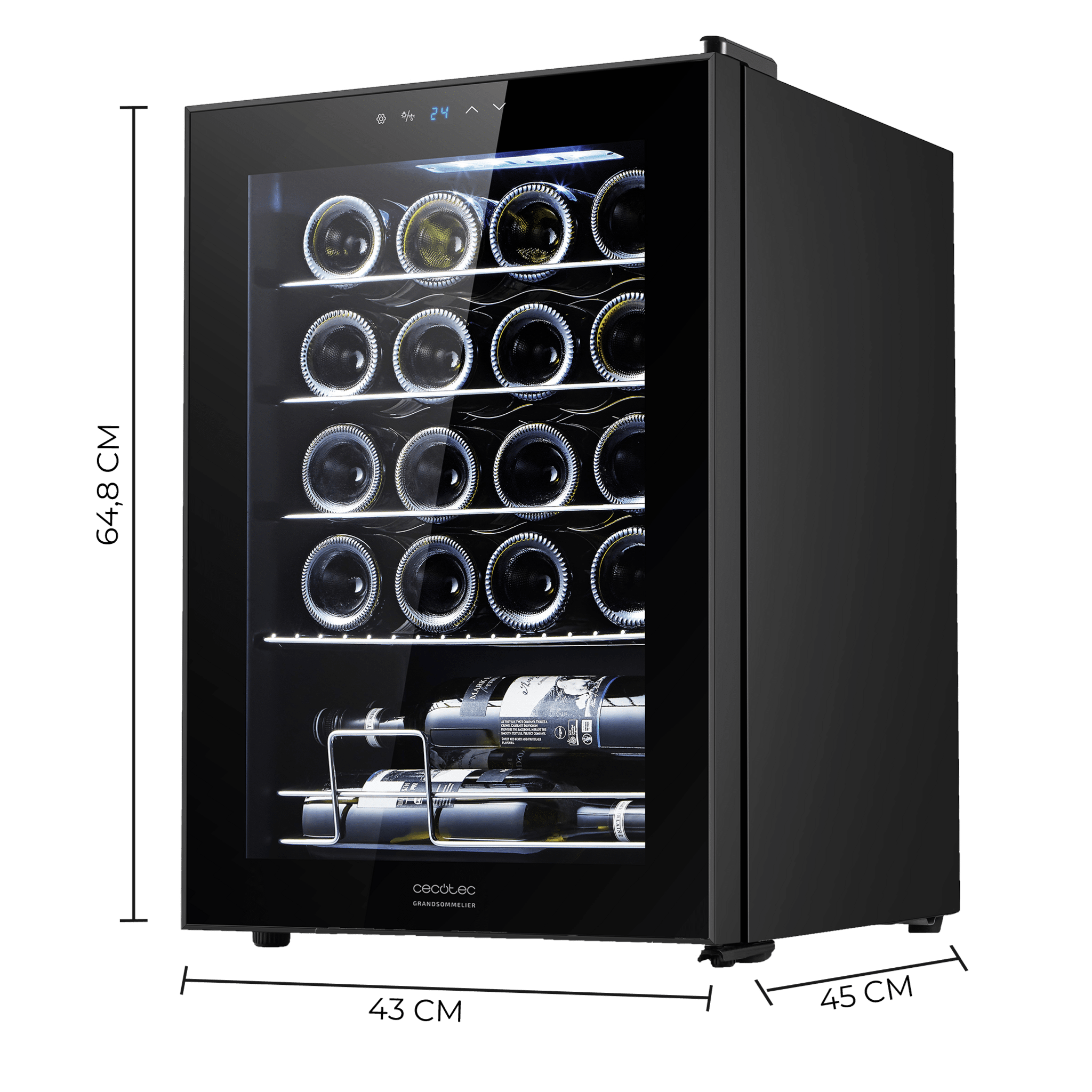 Bolero GrandSommelier 2050 Black Compressor
