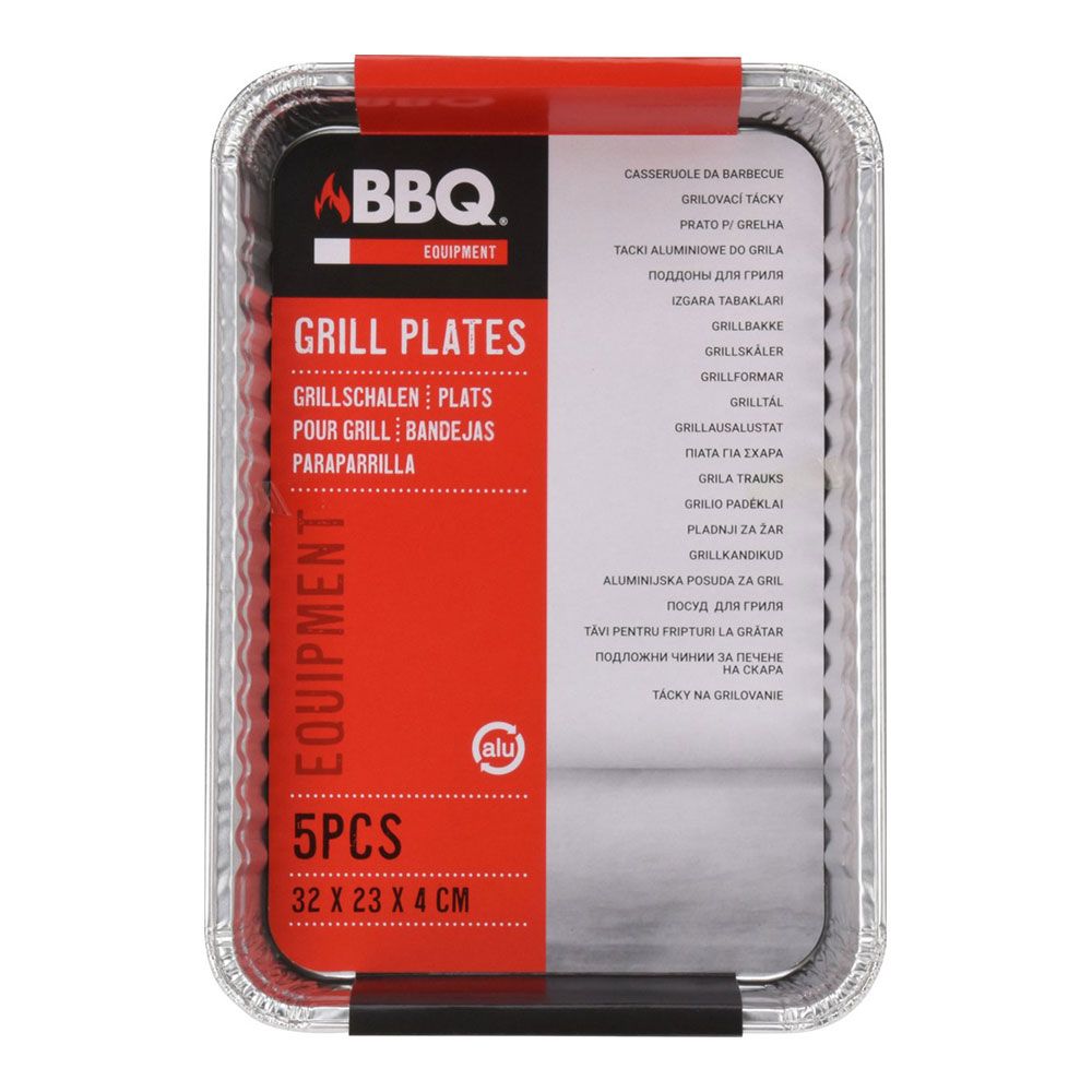 Pack 5 Bandejas Desechables Para Barbacoa