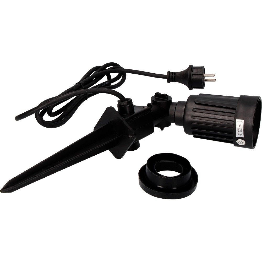 Estaca Jardin Negra 1 Foco E27 Edm