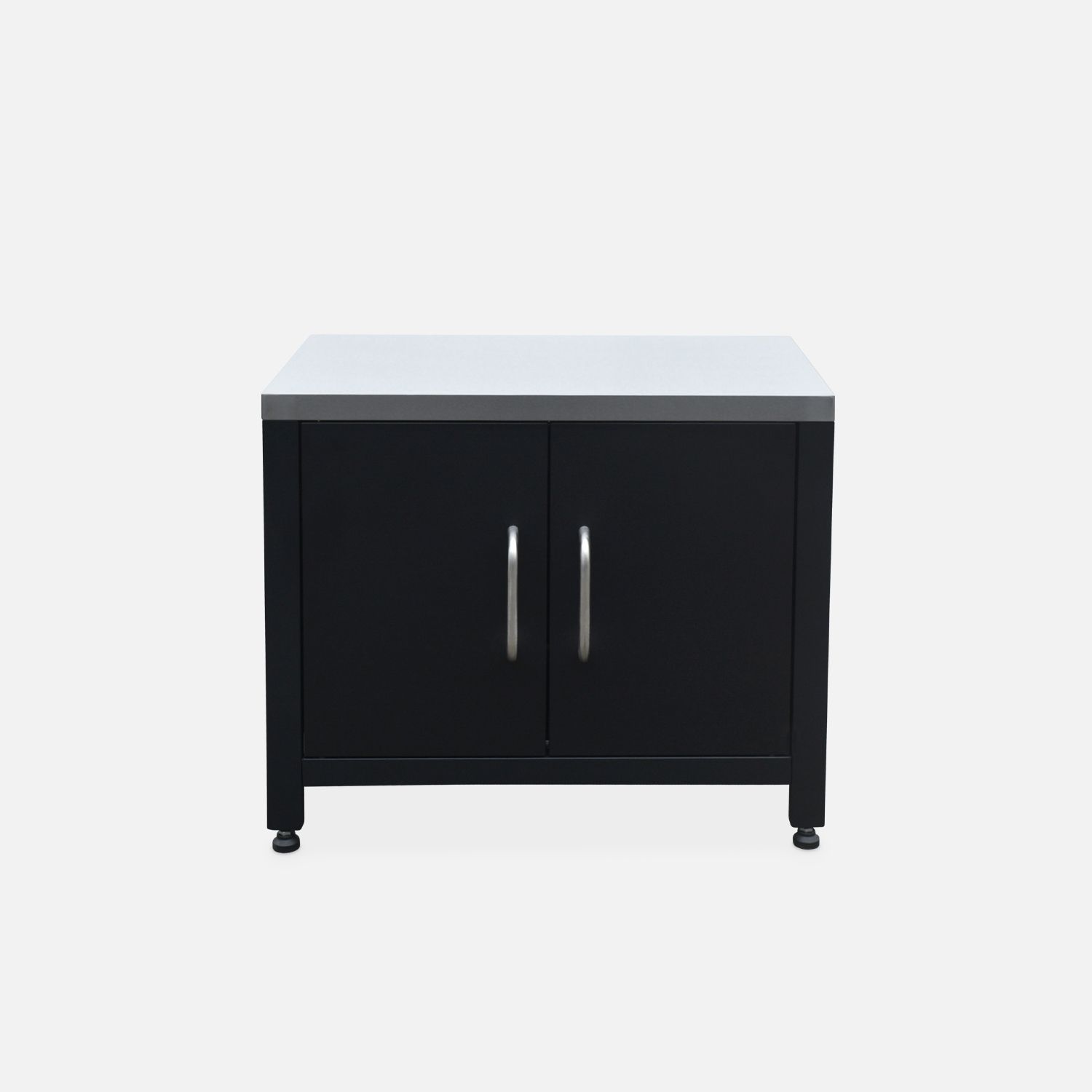 Cocina Exterior De Acero, 80cm, Negro