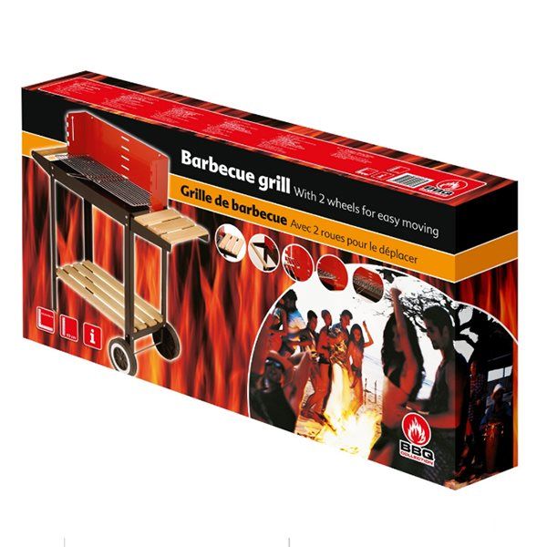 Barbacoa De Acero Inoxidable 83x28x83cm