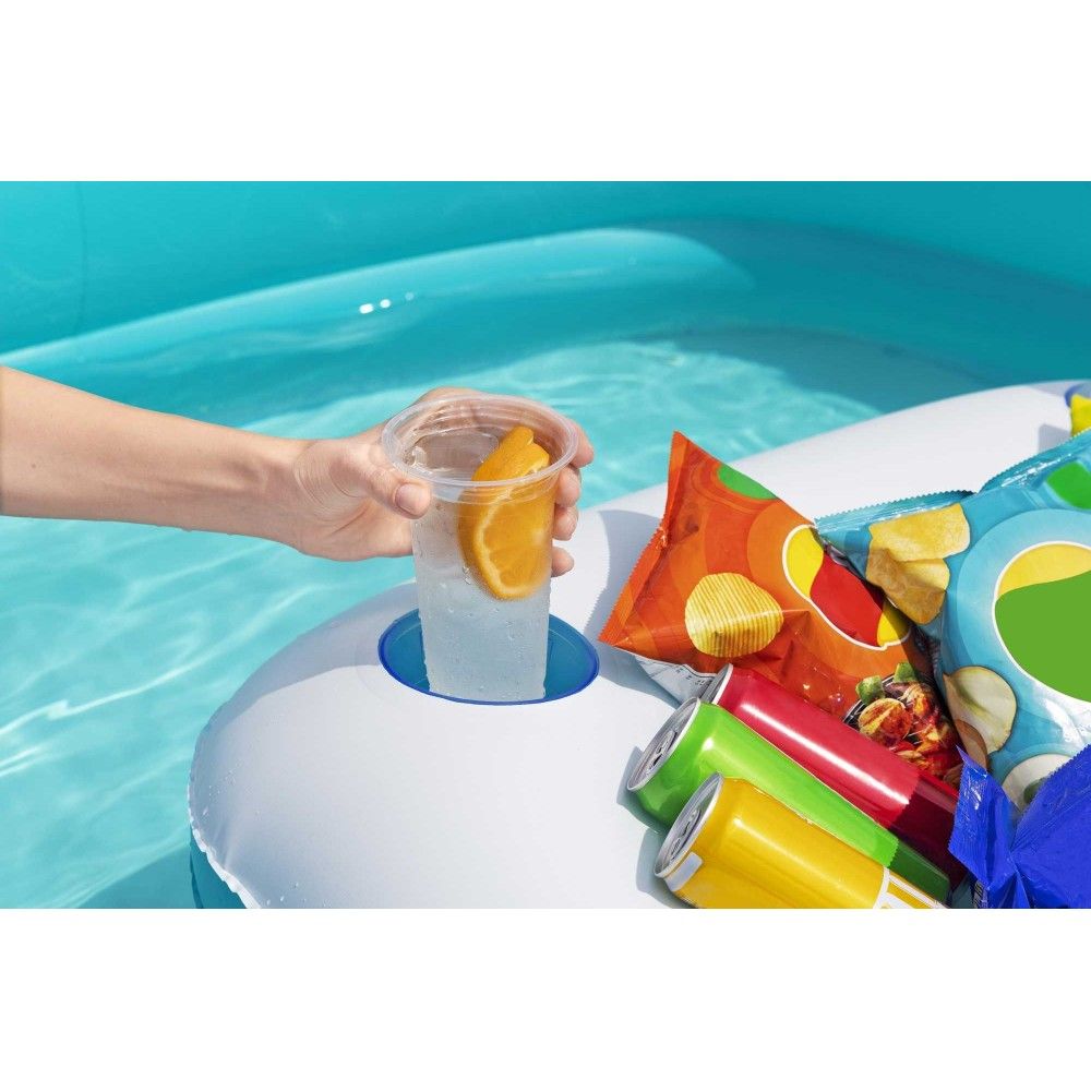 Bestway Piscina Hinchable Con Mesa Flotante 218x218x48 +6 Años Jardin 54446