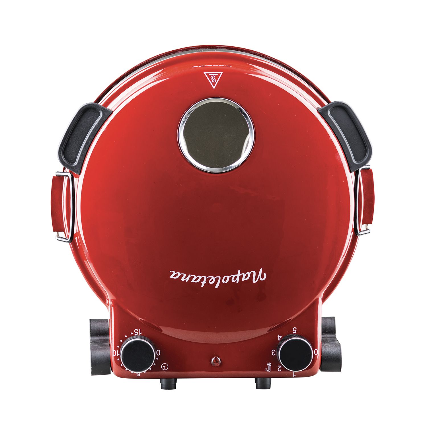 Horno Para Pizzas Napl350 H.koenig, 1200 W, 32 Cm De Diámetro, Hasta 350 ºc, Piedra Cerámica, Rojo