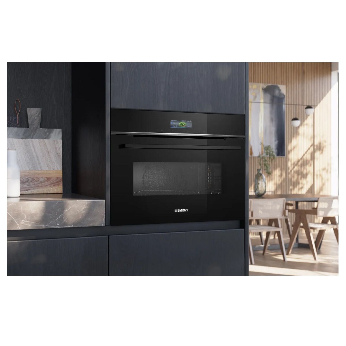 Siemens Horno Combinado Mo Integrado 45l Negro - Cm724g1b1