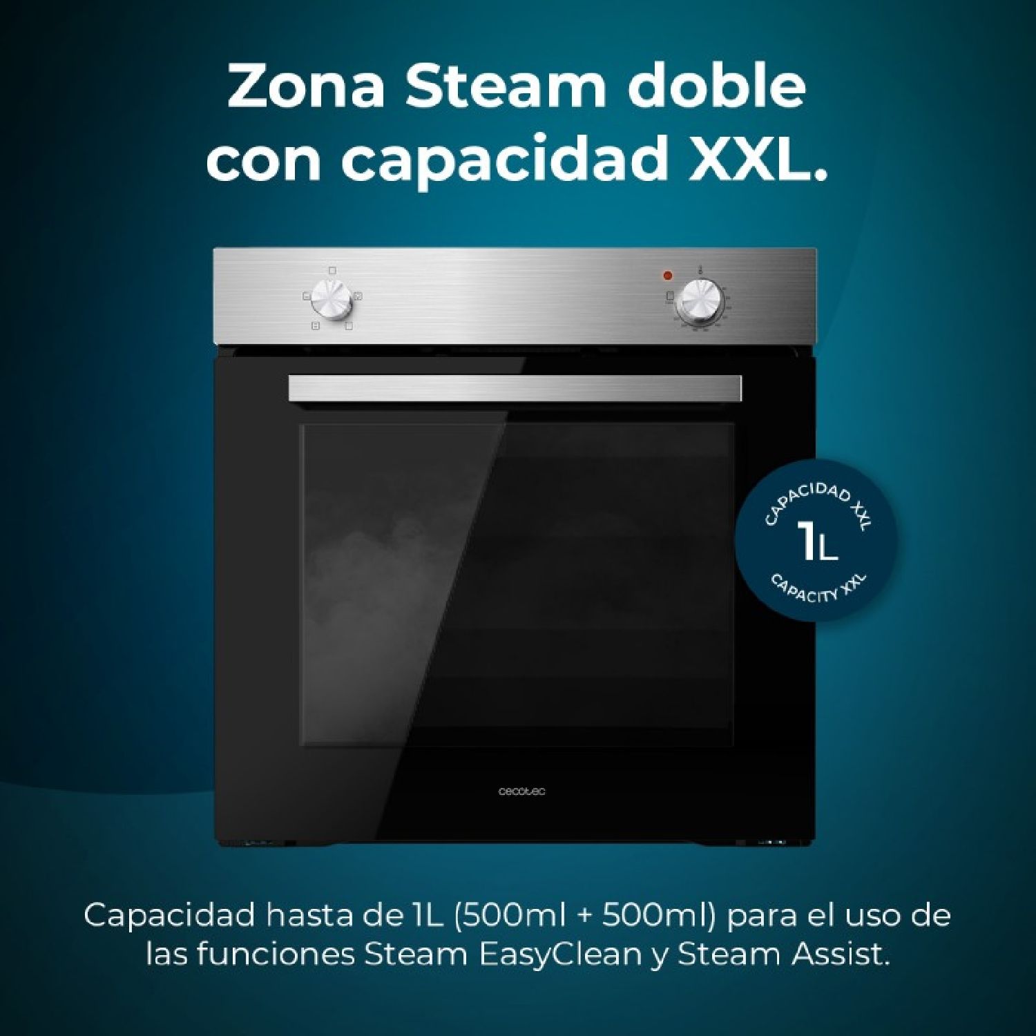 Horno Integrable Bolero Hexa C126000 Inox A. 2800 W, 77 L De Capacidad, 4 Funciones, Steam Assist, Steam Easyclean, Cooling Fan, Triple Glass, Clase Energética A, Luz Interior [misc.] .