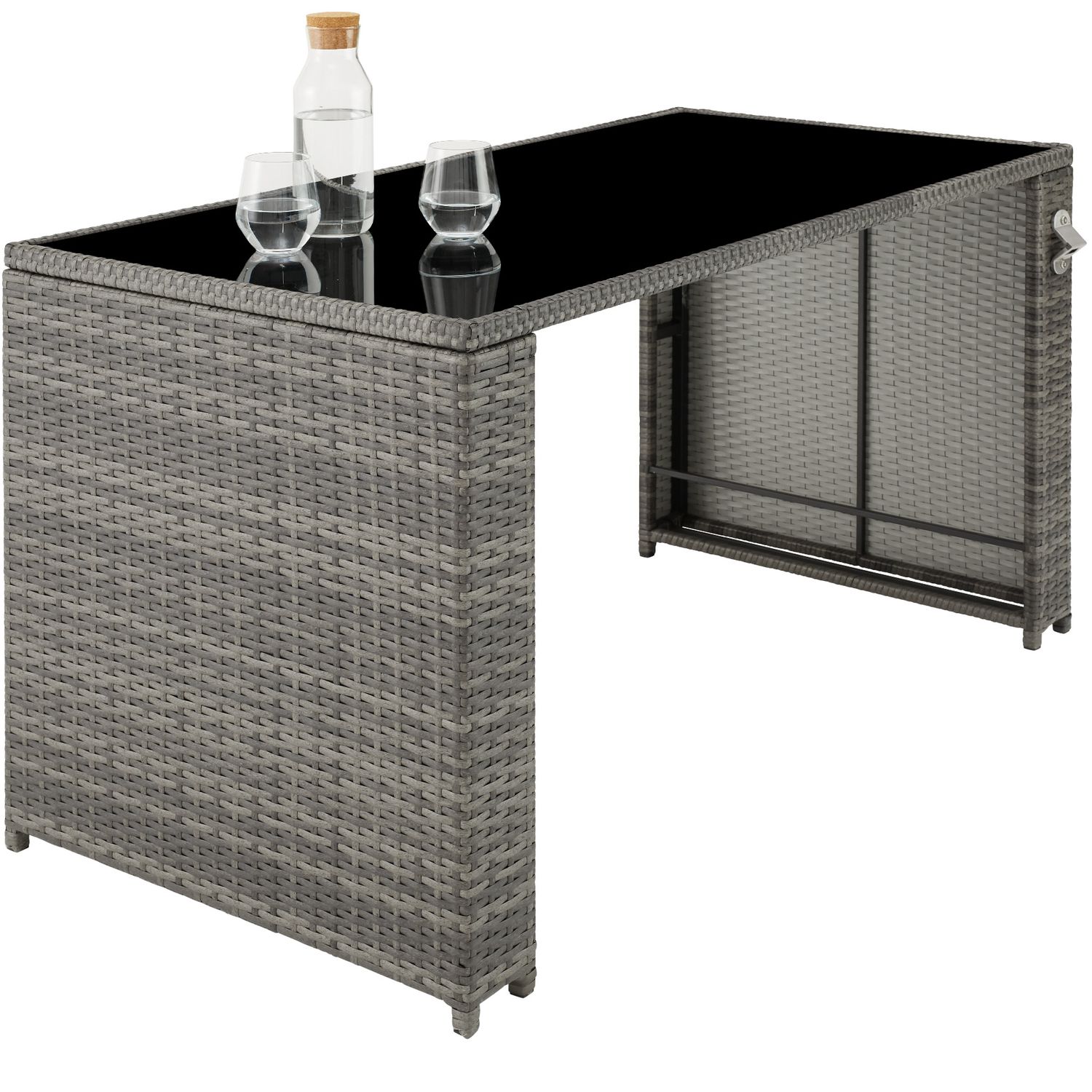 Conjunto De Ratán Palermo  - Gris