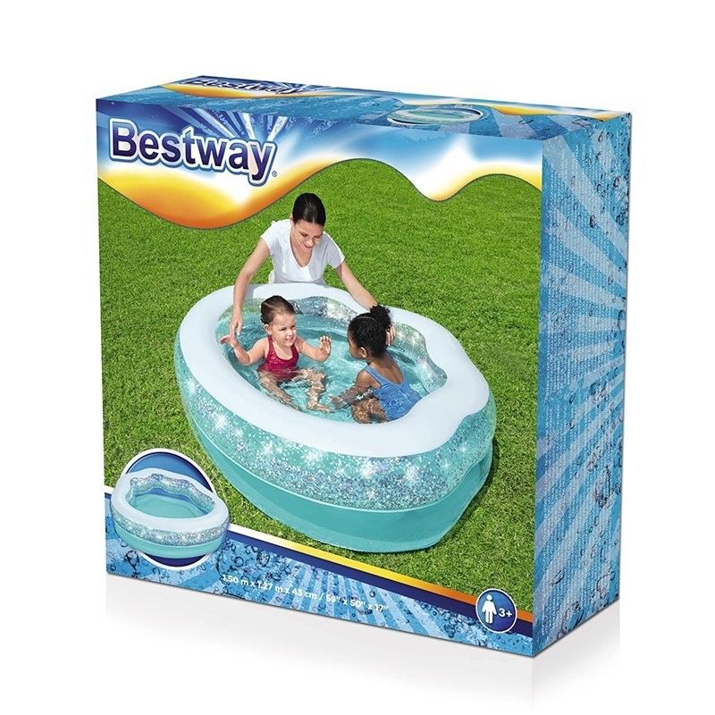 Bestway Piscina Hinchable Infantil Brillante 150x125x43 Cm +3 Años Jardin 52489