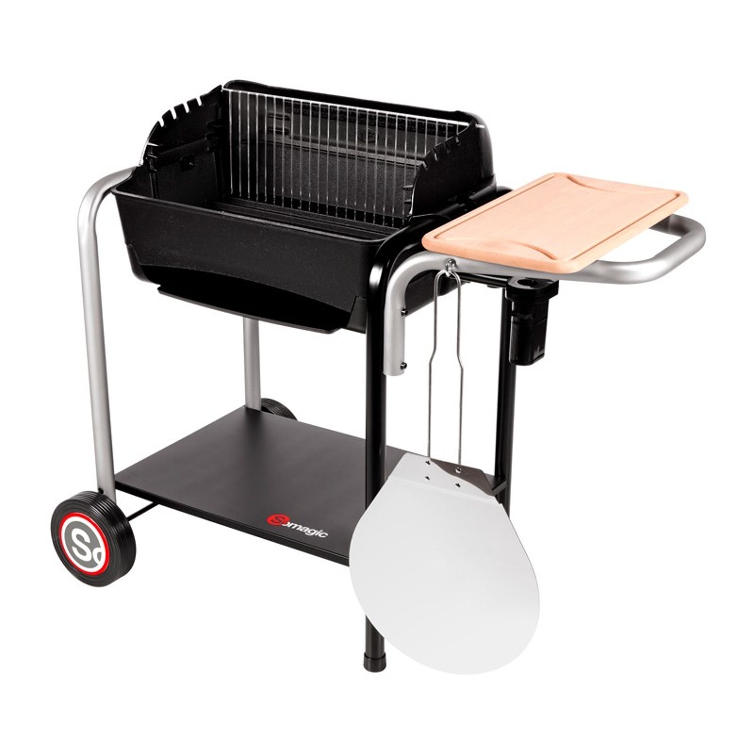 Barbacoa De Carbón Roma Con Cocción De Pizza