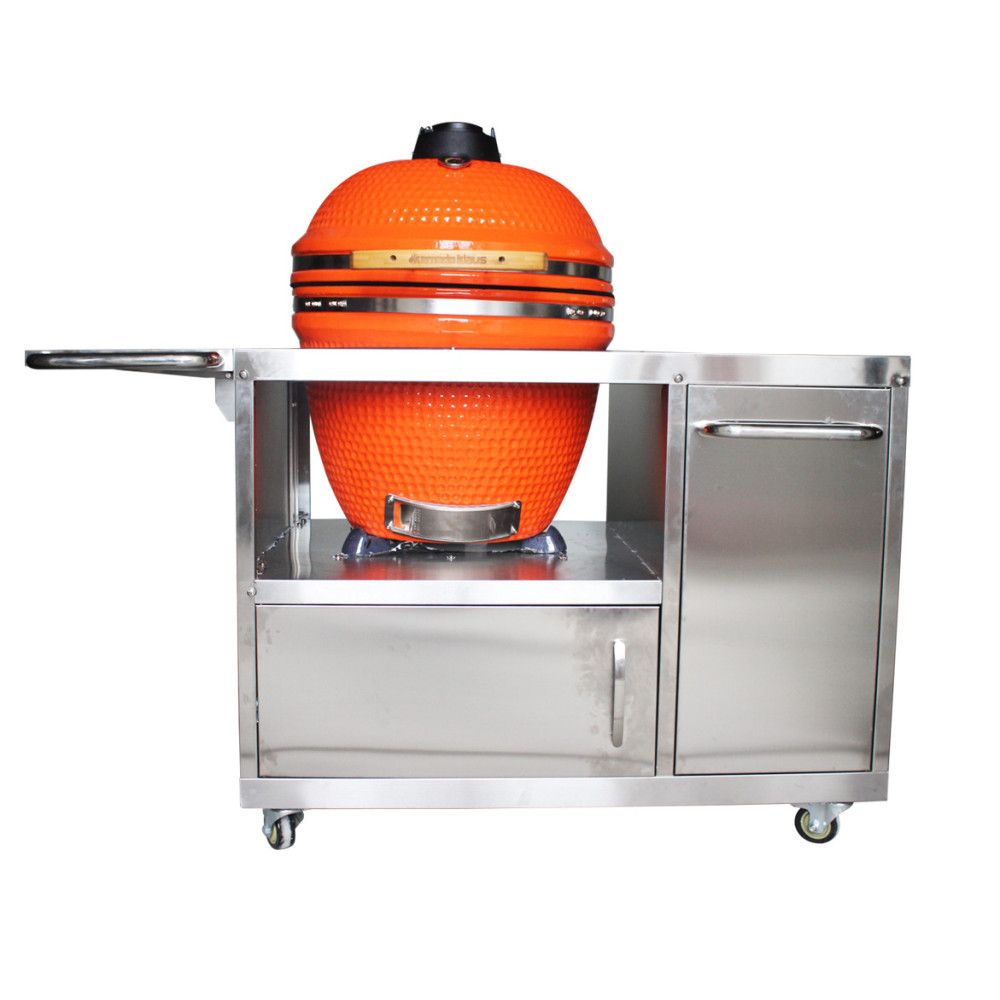 Kamado Con Mueble Inox