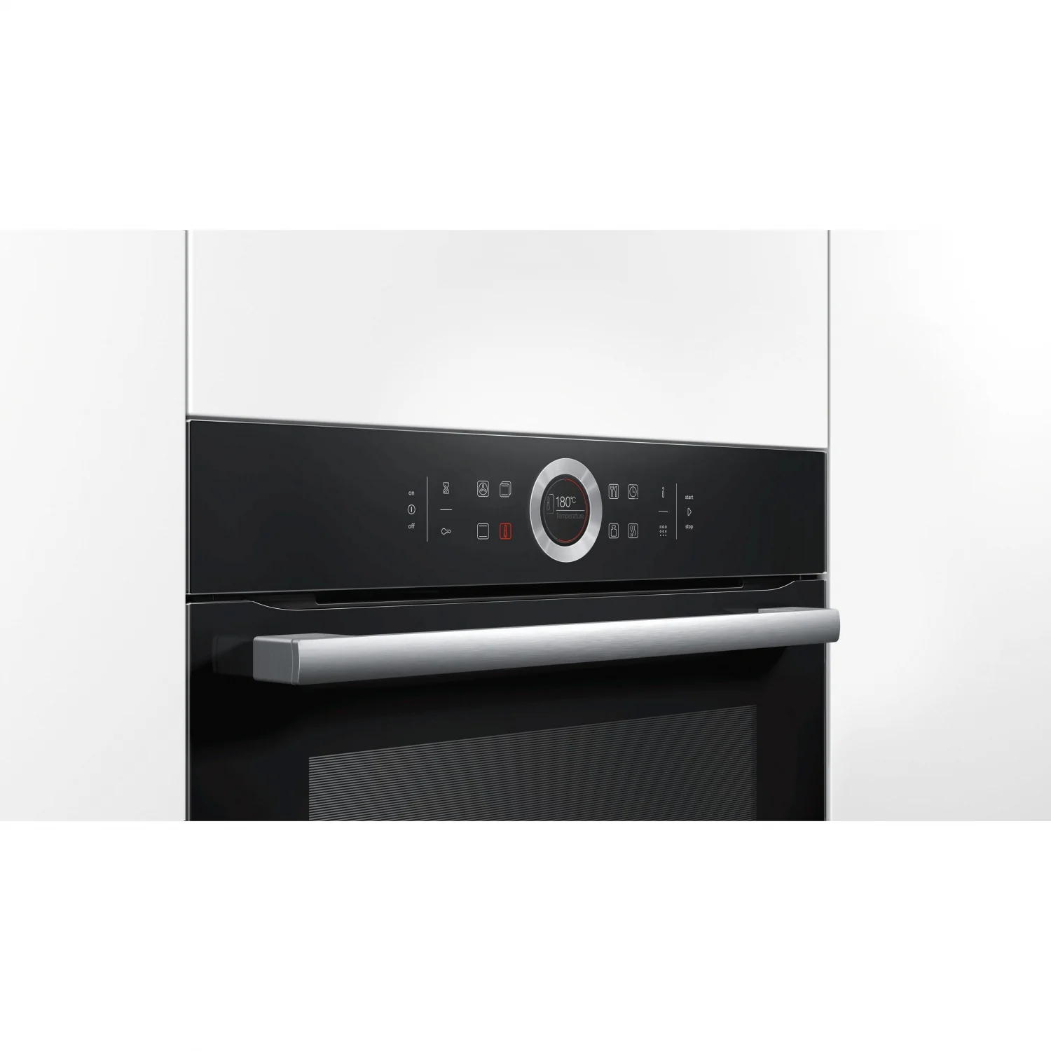 Horno Multifución Bosch  HBG675BB1, 3,6 kW, 71 L, Apertura Abatible, 13 Funciones de Cocción, Eficiencia A+ - Negro