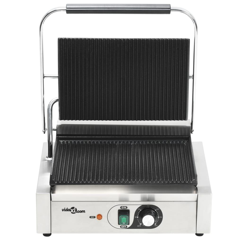 Grill Parrilla Estriada 2200 W 43x30,5x20 Cm Vidaxl