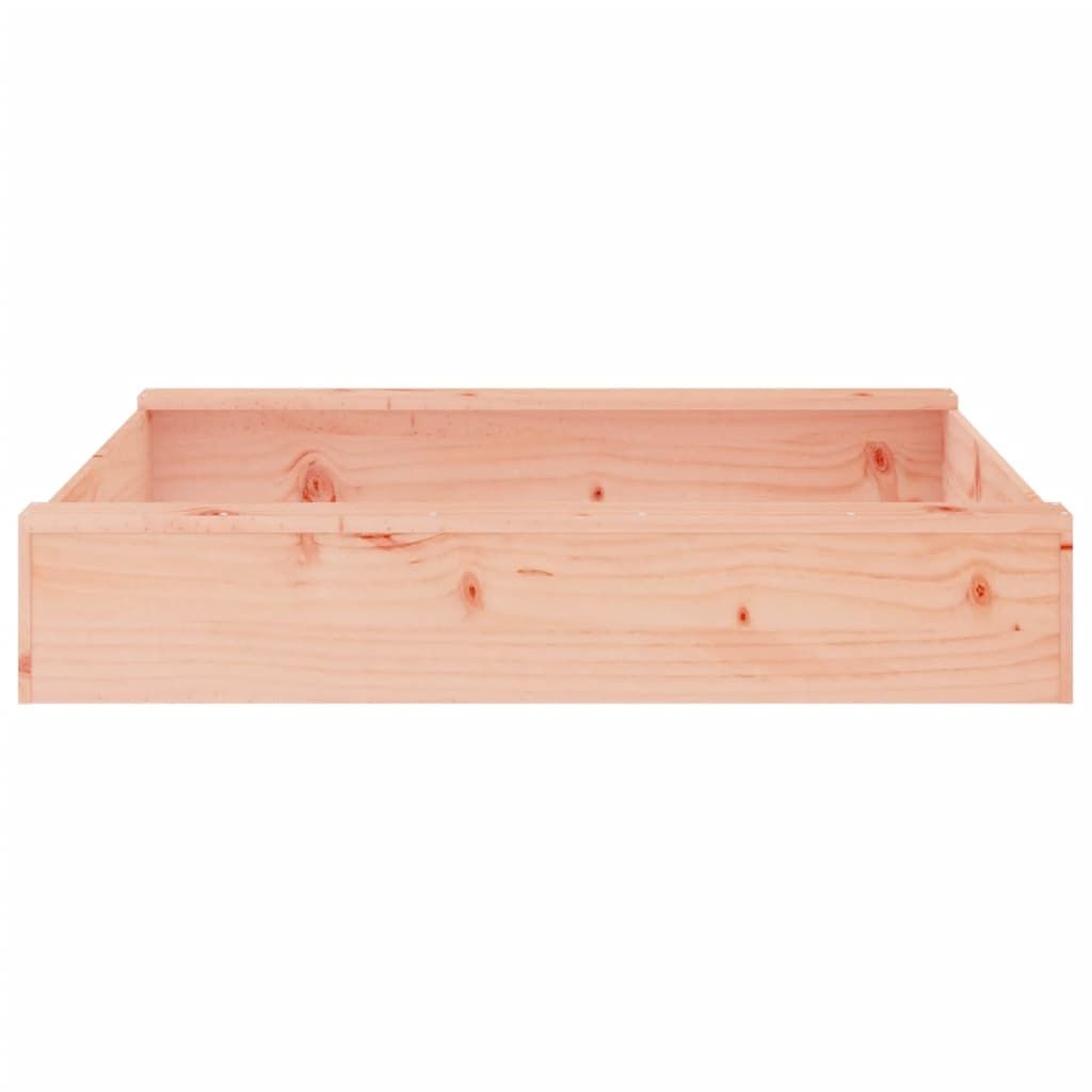 Arenero Con Asientos Cuadrado Madera Maciza Douglas Vidaxl