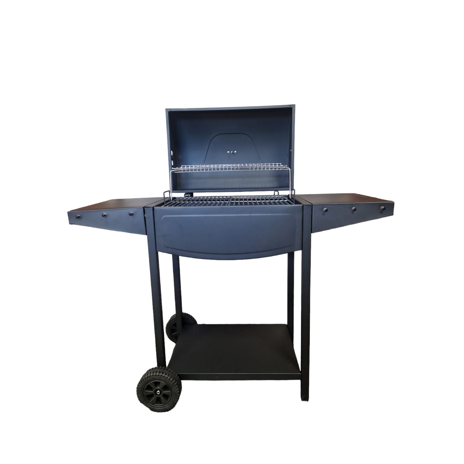 Barbacoa De Carbón Xxl Con Tapa Y Ruedas Elecsan Bq112