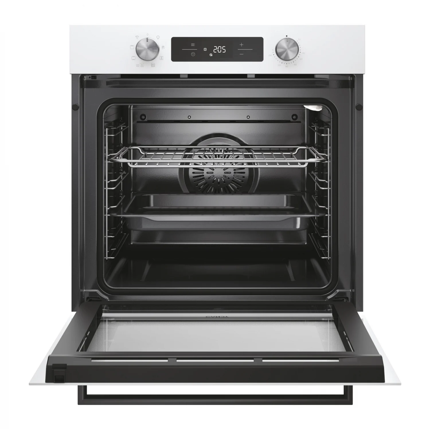 Horno Multifunción Candy CA6 N3T1HTW, 3.3 kW, 78 L, Apertura Abatible, 9 Funciones de Cocción, Eficiencia A+ - Blanco