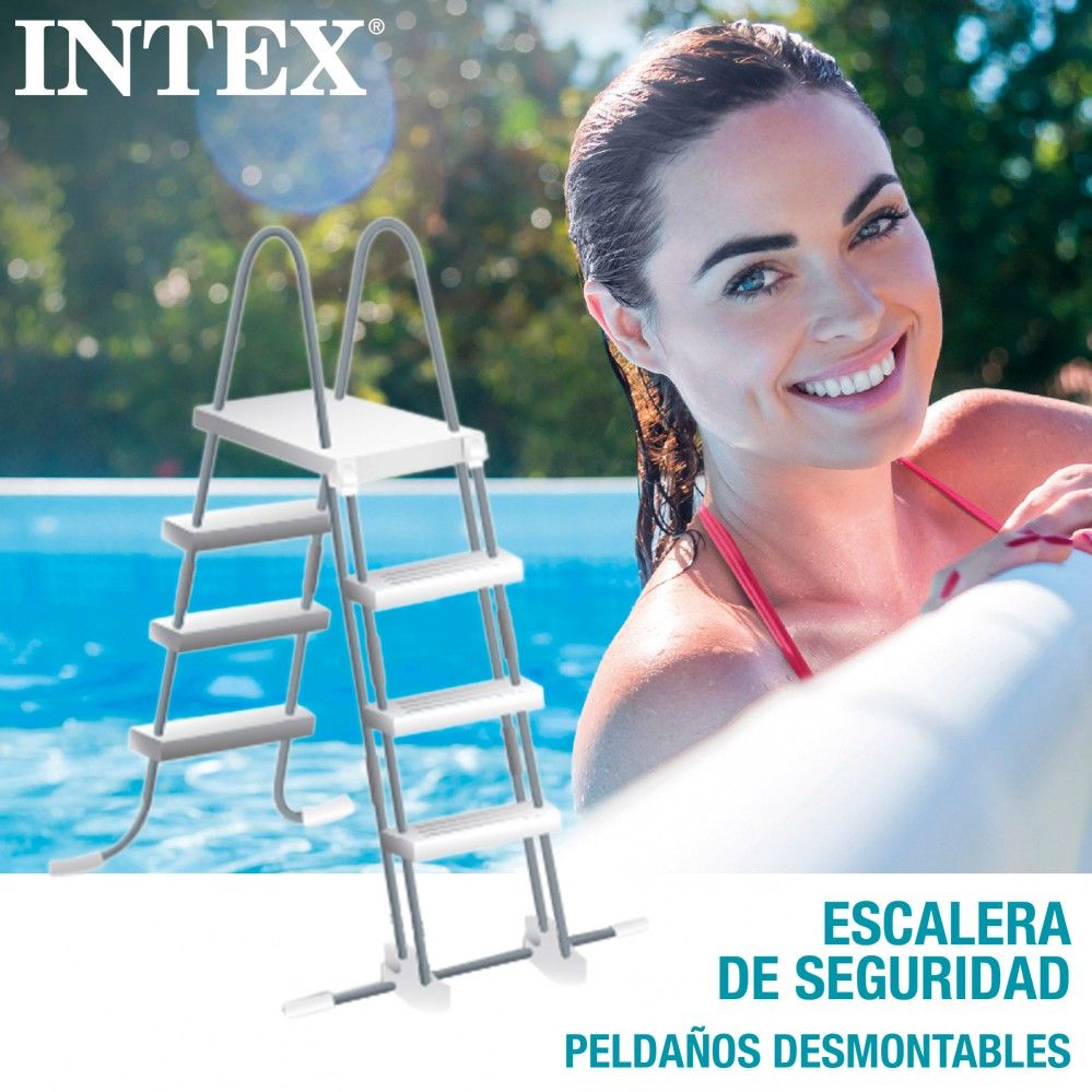 Piscina Desmontable Rectangular Con Depuradora Prism Frame Intex