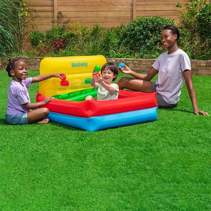 Bestway Piscina Hinchable Infantil Juegos Con Bolas 104x94x61 Cm +2 Años Jardin 52546