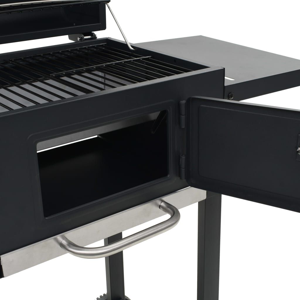 Horno Para Pizza Y Barbacoa Al Aire Libre 3 En 1 Negro Vidaxl