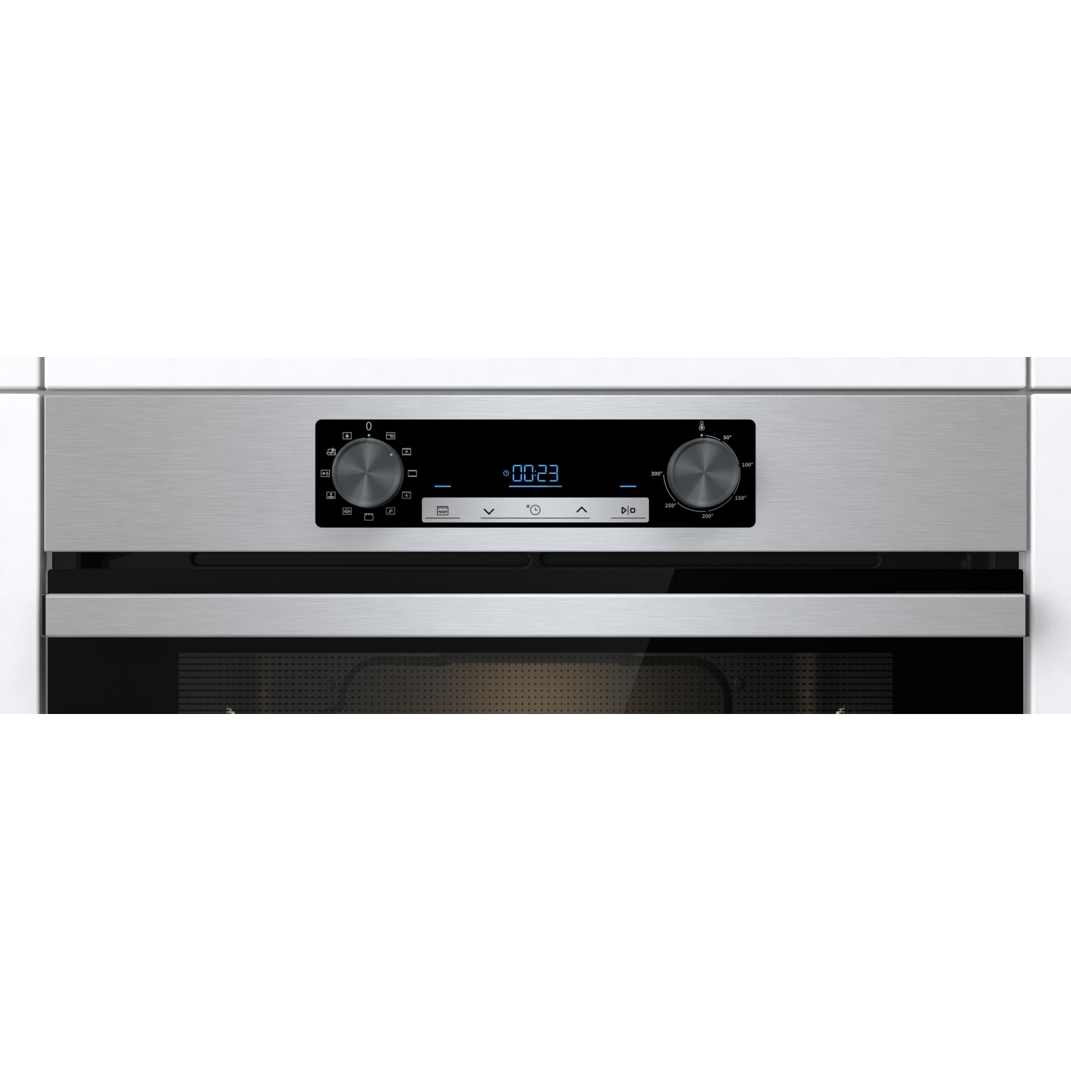 Horno Multifunción Hisense BI62216AX, 2.5 kW, 77 L, Apertura Abatible, 11 Funciones de Cocción, Eficiencia A - Inox