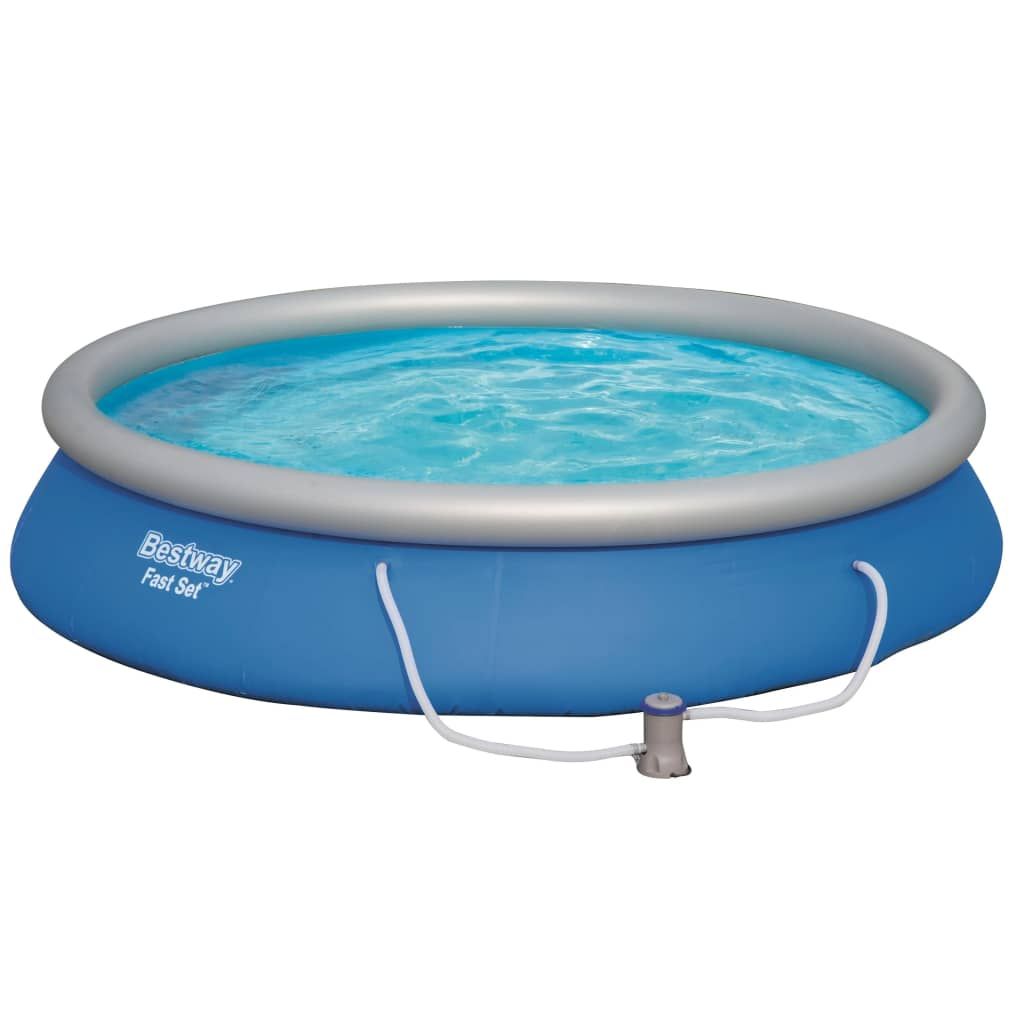 Vidaxl Piscina Hinchable Fast Set Bestway Con Bomba Azul Ø457x84 Cm