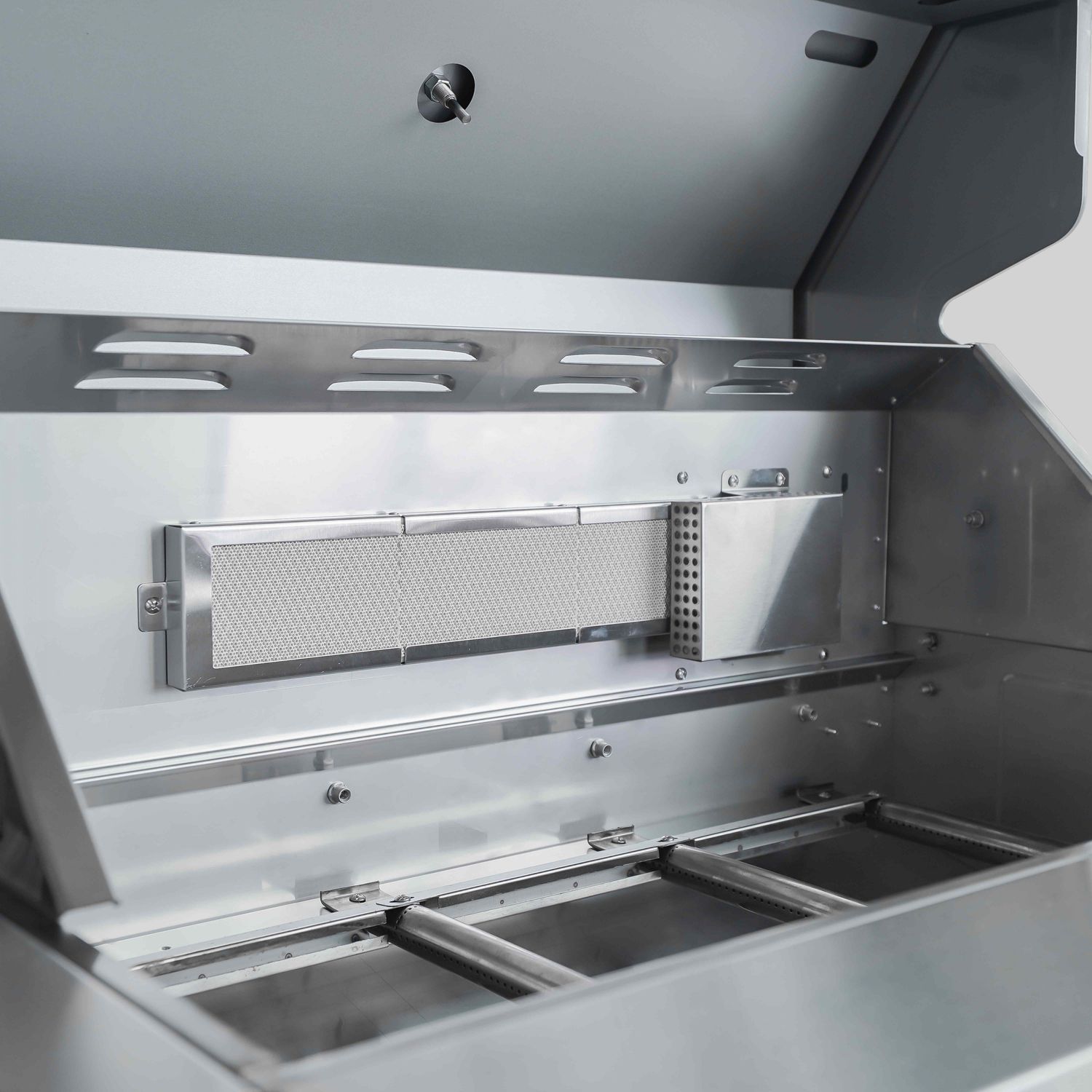 Mueble De Barbacoa A Gas Con 4 Quemadores Y Asador  Oviala