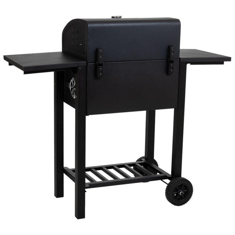 Barbacoa Carro De Metal Negro